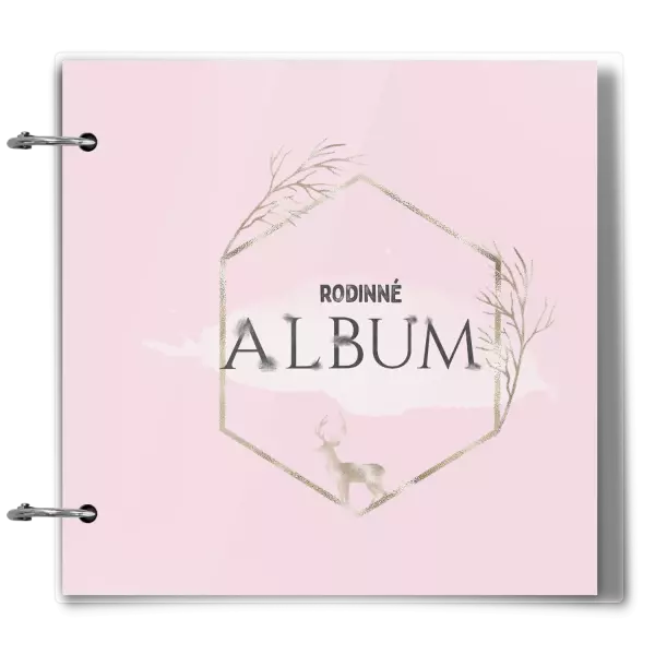 Plexi album sa sponami Zlatý jeleň v šesťuholníku