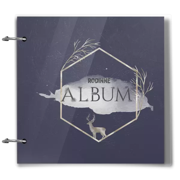 Plexi album sa sponami Zlatý jeleň v šesťuholníku