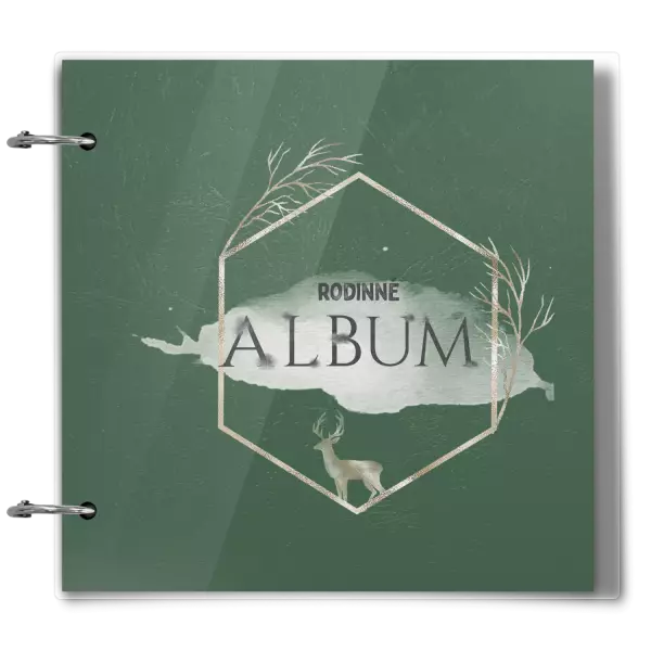 Plexi album sa sponami Zlatý jeleň v šesťuholníku