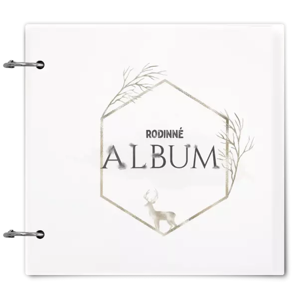Plexi album sa sponami Zlatý jeleň v šesťuholníku