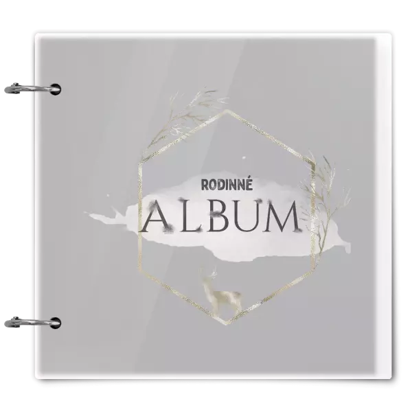 Plexi album sa sponami Zlatý jeleň v šesťuholníku