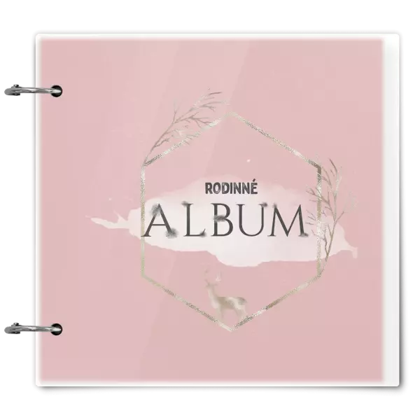 Plexi album sa sponami Zlatý jeleň v šesťuholníku