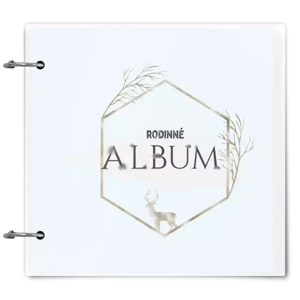 Plexi album sa sponami Zlatý jeleň v šesťuholníku
