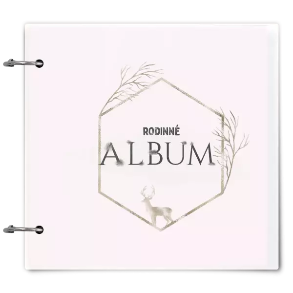 Plexi album sa sponami Zlatý jeleň v šesťuholníku