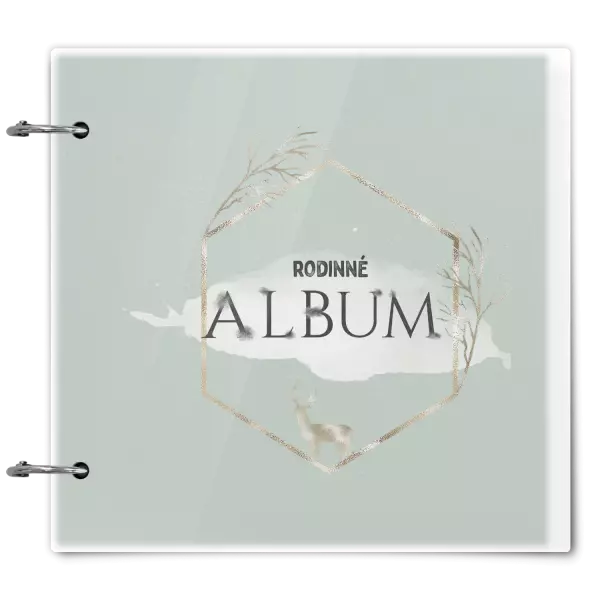 Plexi album sa sponami Zlatý jeleň v šesťuholníku