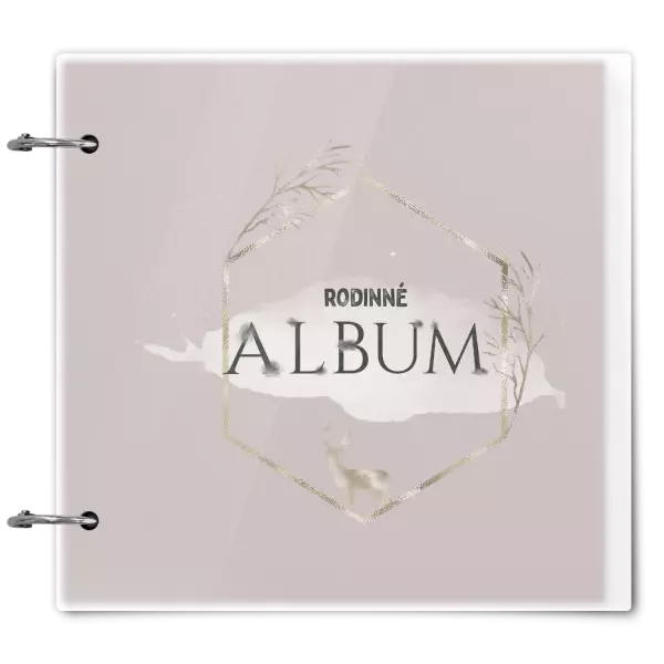 Plexi album sa sponami Zlatý jeleň v šesťuholníku