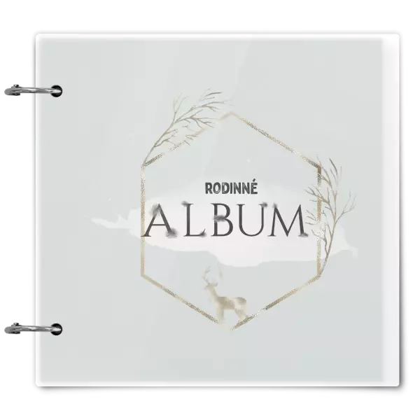 Plexi album sa sponami Zlatý jeleň v šesťuholníku