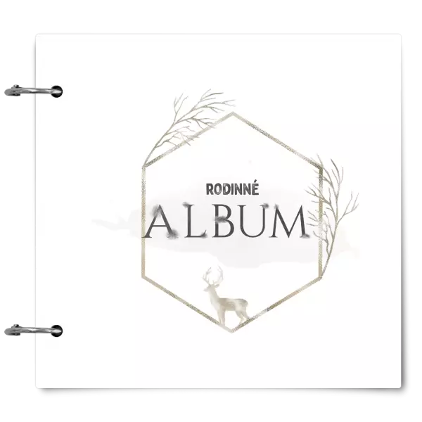 Plexi album sa sponami Zlatý jeleň v šesťuholníku