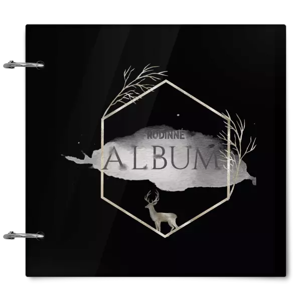 Plexi album sa sponami Zlatý jeleň v šesťuholníku