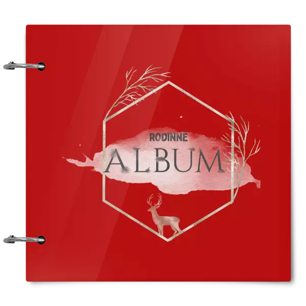 Plexi album sa sponami Zlatý jeleň v šesťuholníku