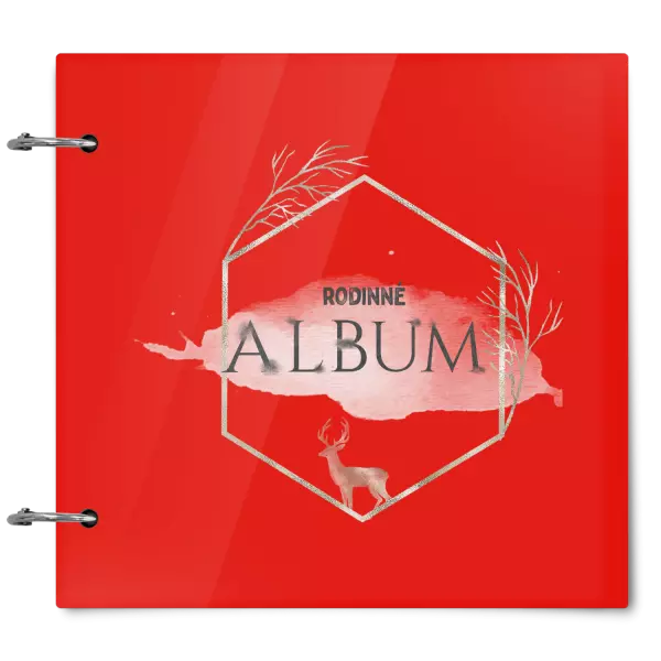Plexi album sa sponami Zlatý jeleň v šesťuholníku