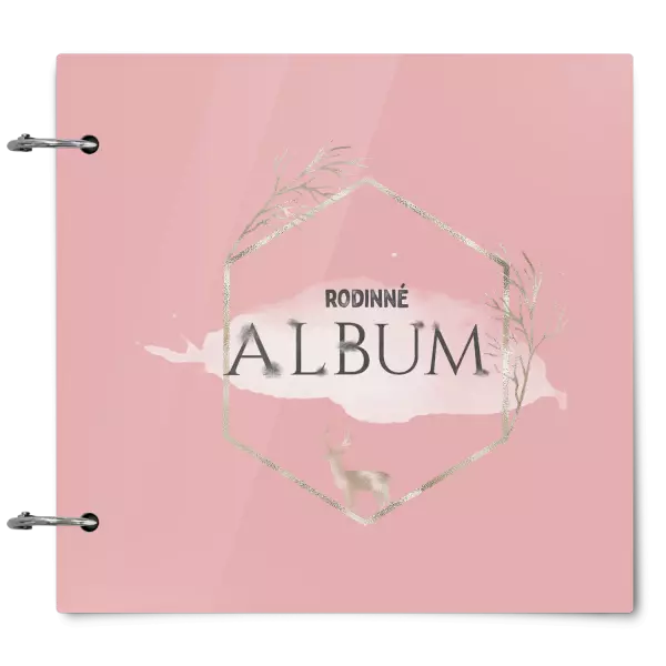 Plexi album sa sponami Zlatý jeleň v šesťuholníku