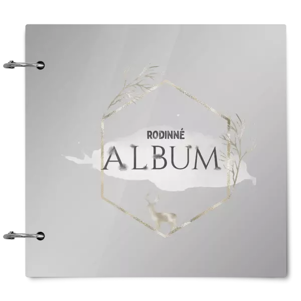 Plexi album sa sponami Zlatý jeleň v šesťuholníku