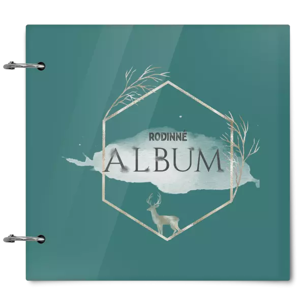 Plexi album sa sponami Zlatý jeleň v šesťuholníku