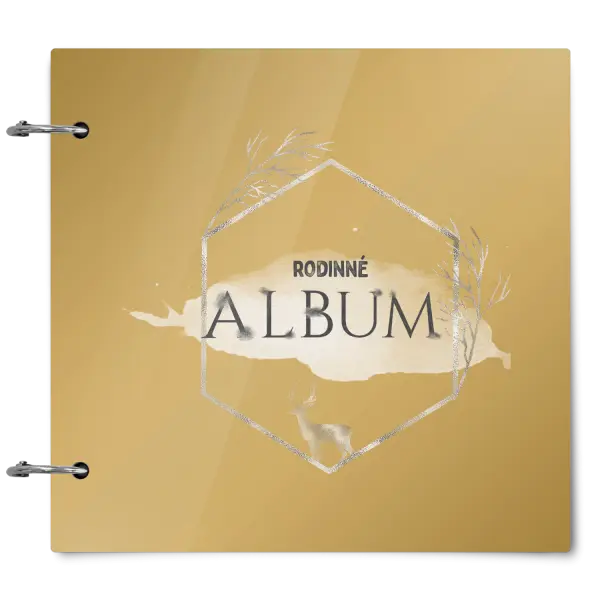 Plexi album sa sponami Zlatý jeleň v šesťuholníku