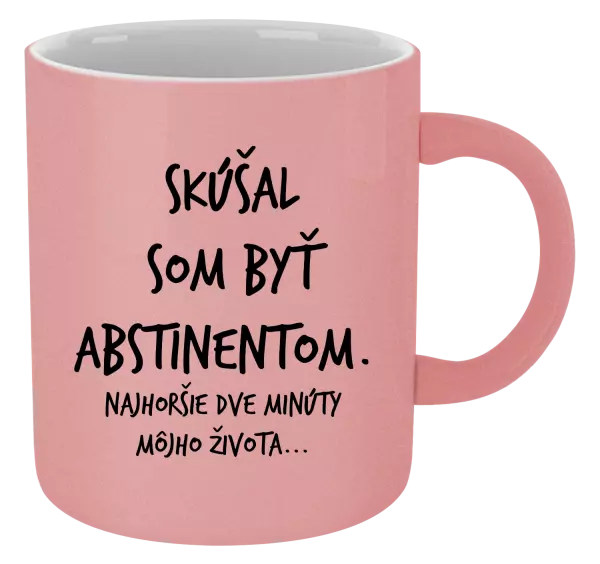 Hrnček metalický Skúšal som byť abstinentom