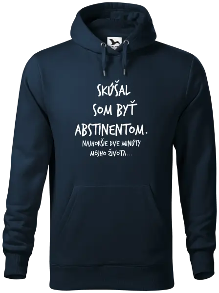 Pánska mikina Skúšal som byť abstinentom