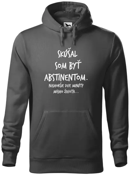 Pánska mikina Skúšal som byť abstinentom