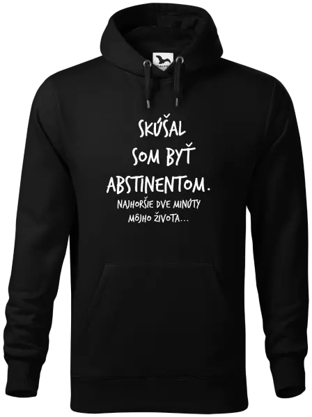 Pánska mikina Skúšal som byť abstinentom