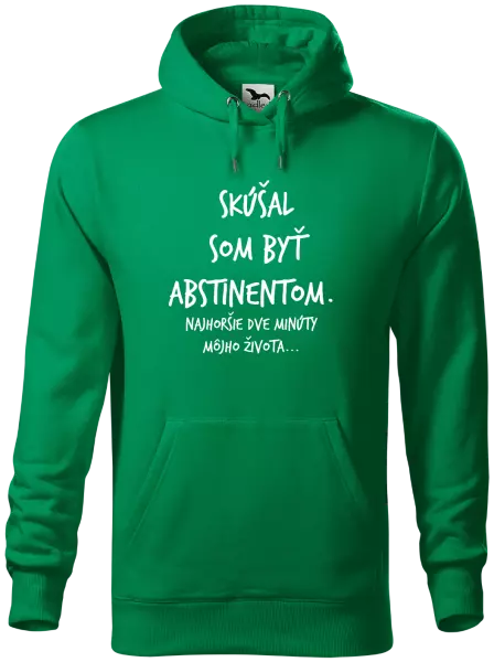 Pánska mikina Skúšal som byť abstinentom