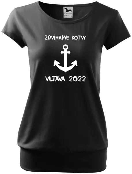 Dámske vodácke tričko Zdvíhame kotvy