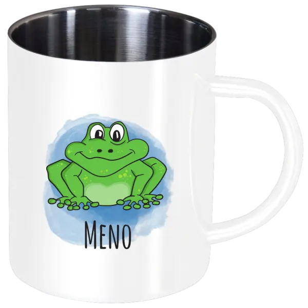 Nerezový hrnček Žaba