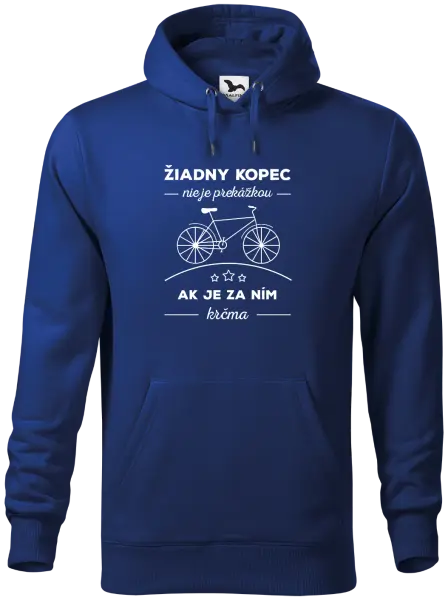 Pánska mikina Žiadny kopec nie je prekážkou, ak je za ním krčma