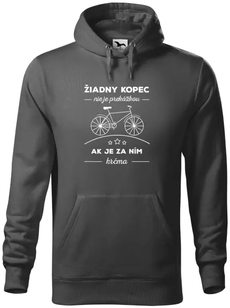 Pánska mikina Žiadny kopec nie je prekážkou, ak je za ním krčma