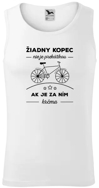 Pánske tielko Žiadny kopec nie je prekážkou, ak je za ním krčma