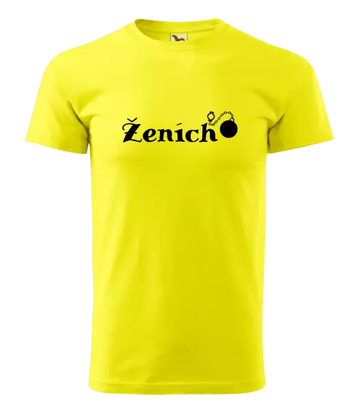 Pánske tričko Ženích s gulou 