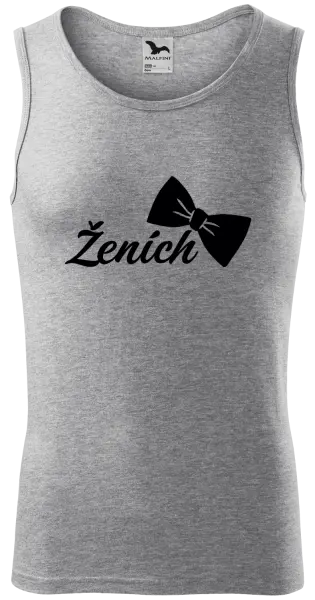 Pánske tielko Ženích s motýlikom