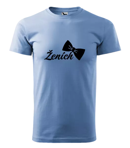 Pánske tričko Ženích s motýlikom