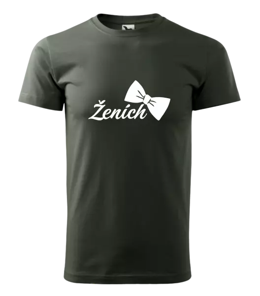 Pánske tričko Ženích s motýlikom