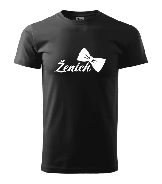 Pánske tričko Ženích s motýlikom