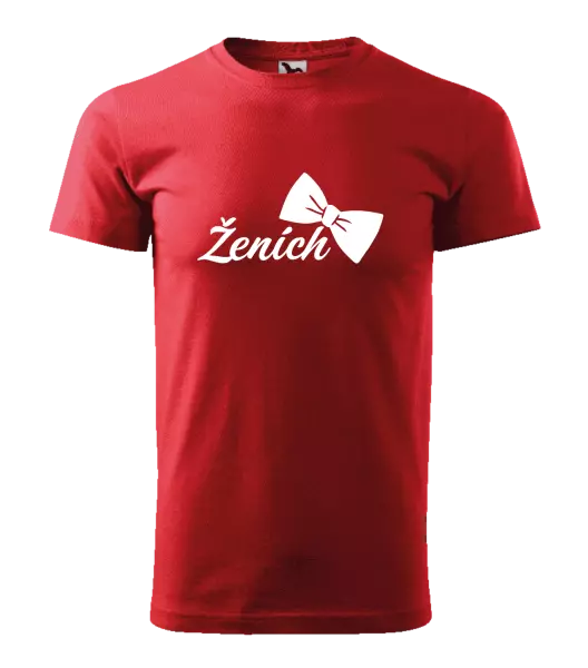 Pánske tričko Ženích s motýlikom