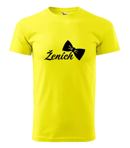 Pánske tričko Ženích s motýlikom