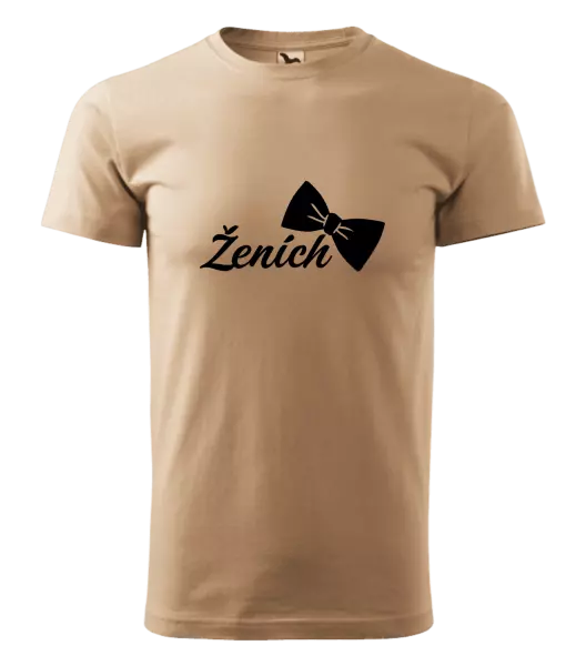 Pánske tričko Ženích s motýlikom