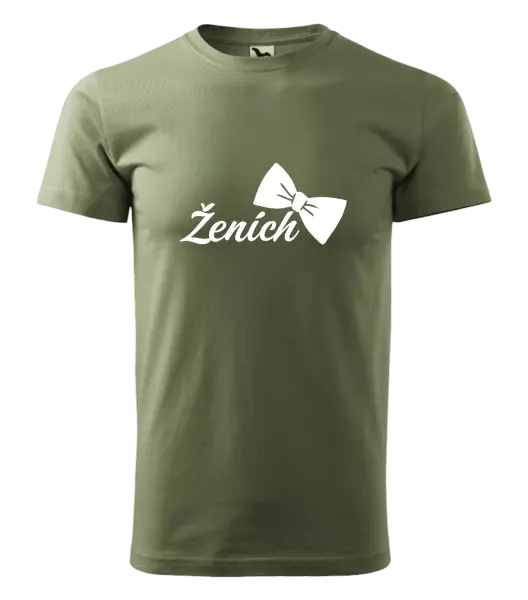 Pánske tričko Ženích s motýlikom