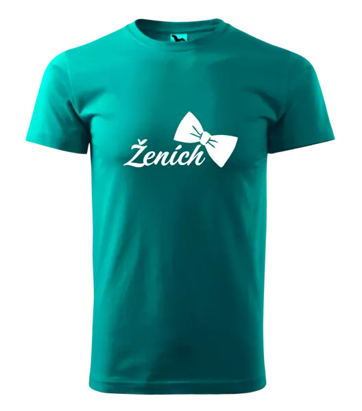 Pánske tričko Ženích s motýlikom