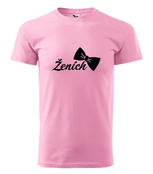 Pánske tričko Ženích s motýlikom