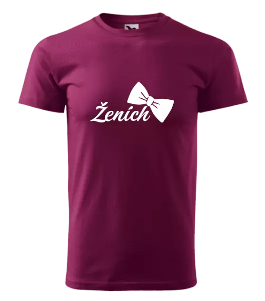 Pánske tričko Ženích s motýlikom