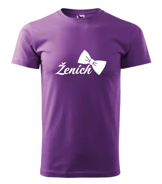 Pánske tričko Ženích s motýlikom