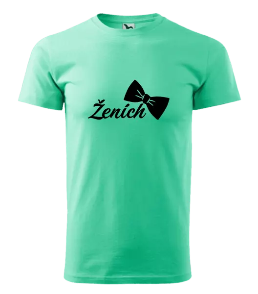 Pánske tričko Ženích s motýlikom