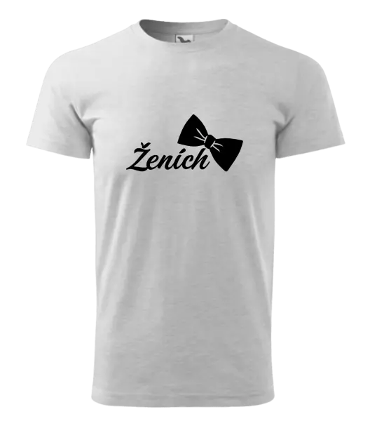 Pánske tričko Ženích s motýlikom