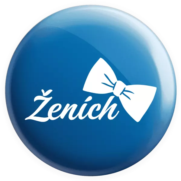 Placka Ženích s motýlikom