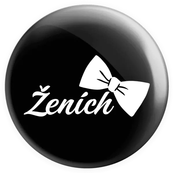 Placka Ženích s motýlikom