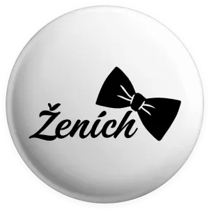 Placka Ženích s motýlikom