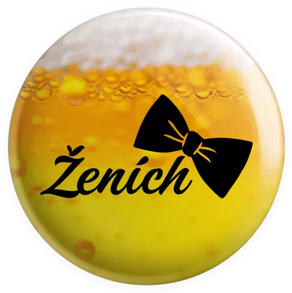 Placka Ženích s motýlikom