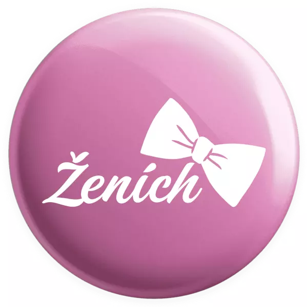 Placka Ženích s motýlikom