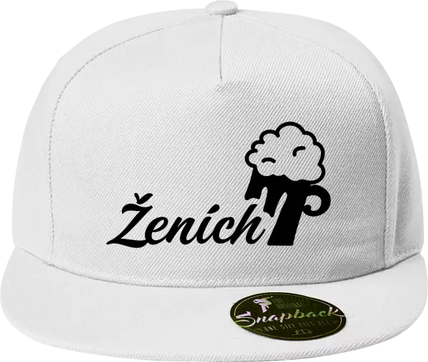 Snapback šiltovka Ženích s pivom